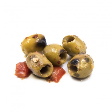 30156 - Grilled Green Olives, Pitted
