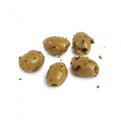 D0575 - Sicilian Herb Marinated Mt. Athos Green Olives, Pitted (Kit)