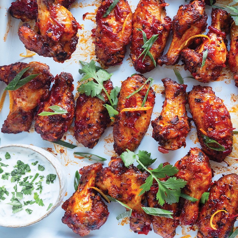 Harissa Glazed Wings