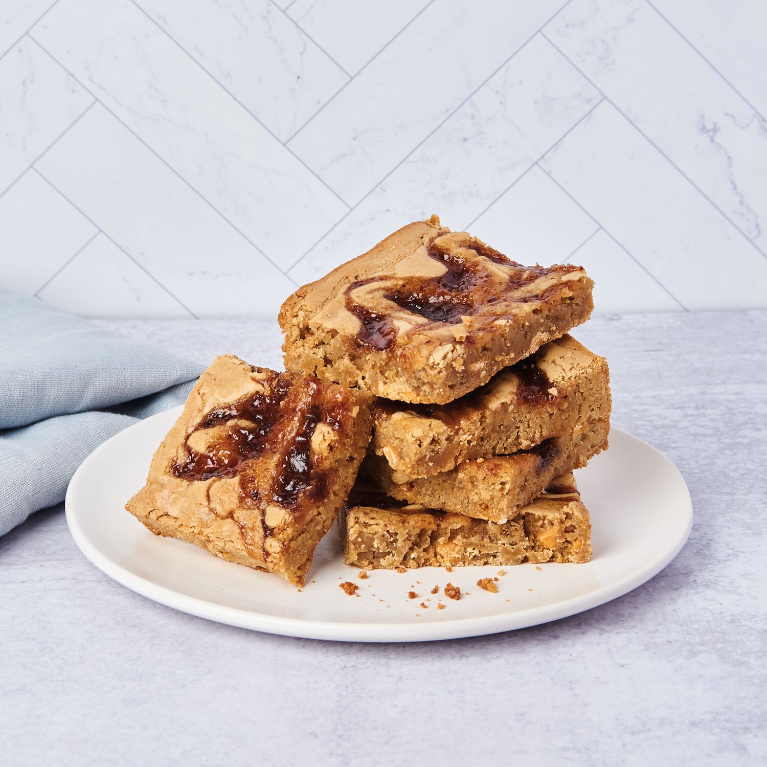 Butterscotch Blondies with Date Spread