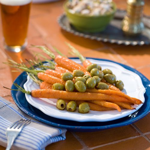 Roasted Carrots & Olives