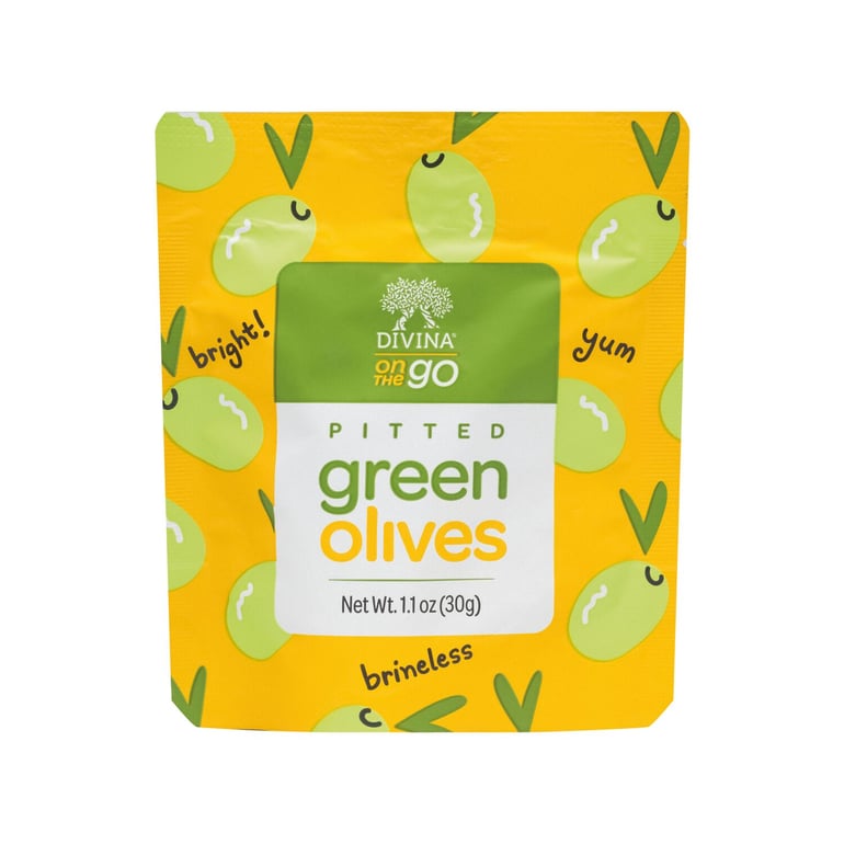 85270 - On the Go Pitted Green Olives (Display Trays - 6/10/1.1 oz)